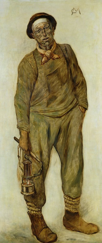 A Miner by Constantin Emile Meunier